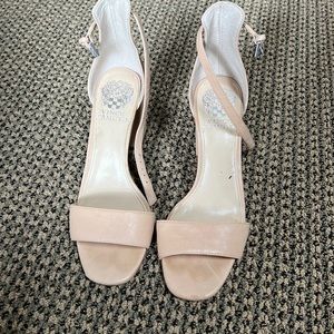 Vince Camuto Nude Block Heels